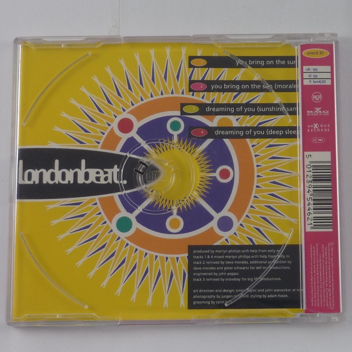 Londonbeat You Bring On The Sun CD Single