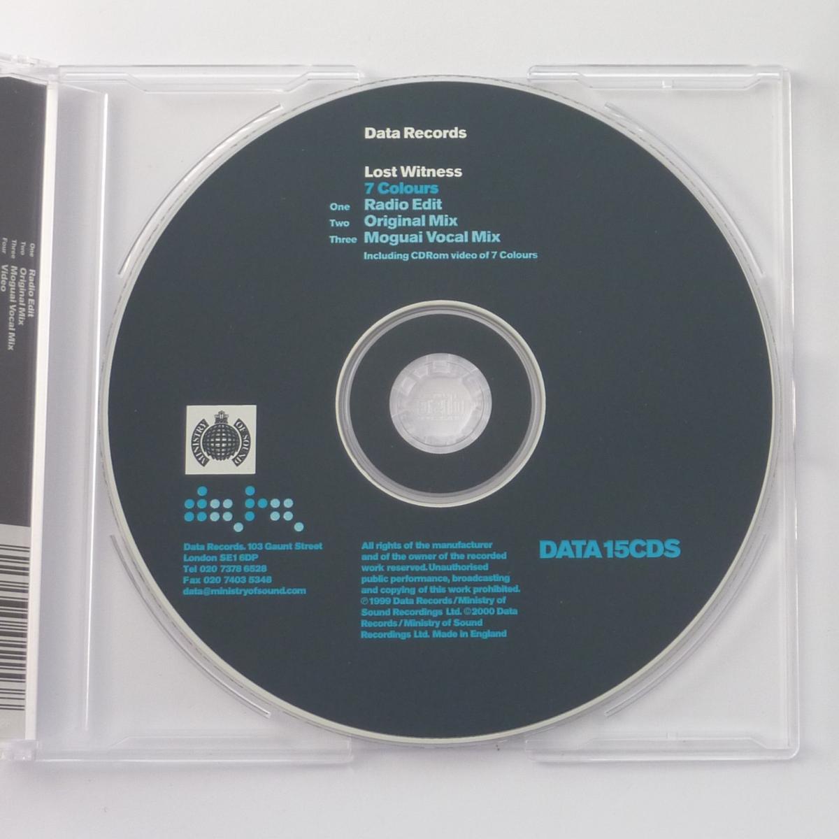 Lost Witness 7 Colours CD Single Enhanced