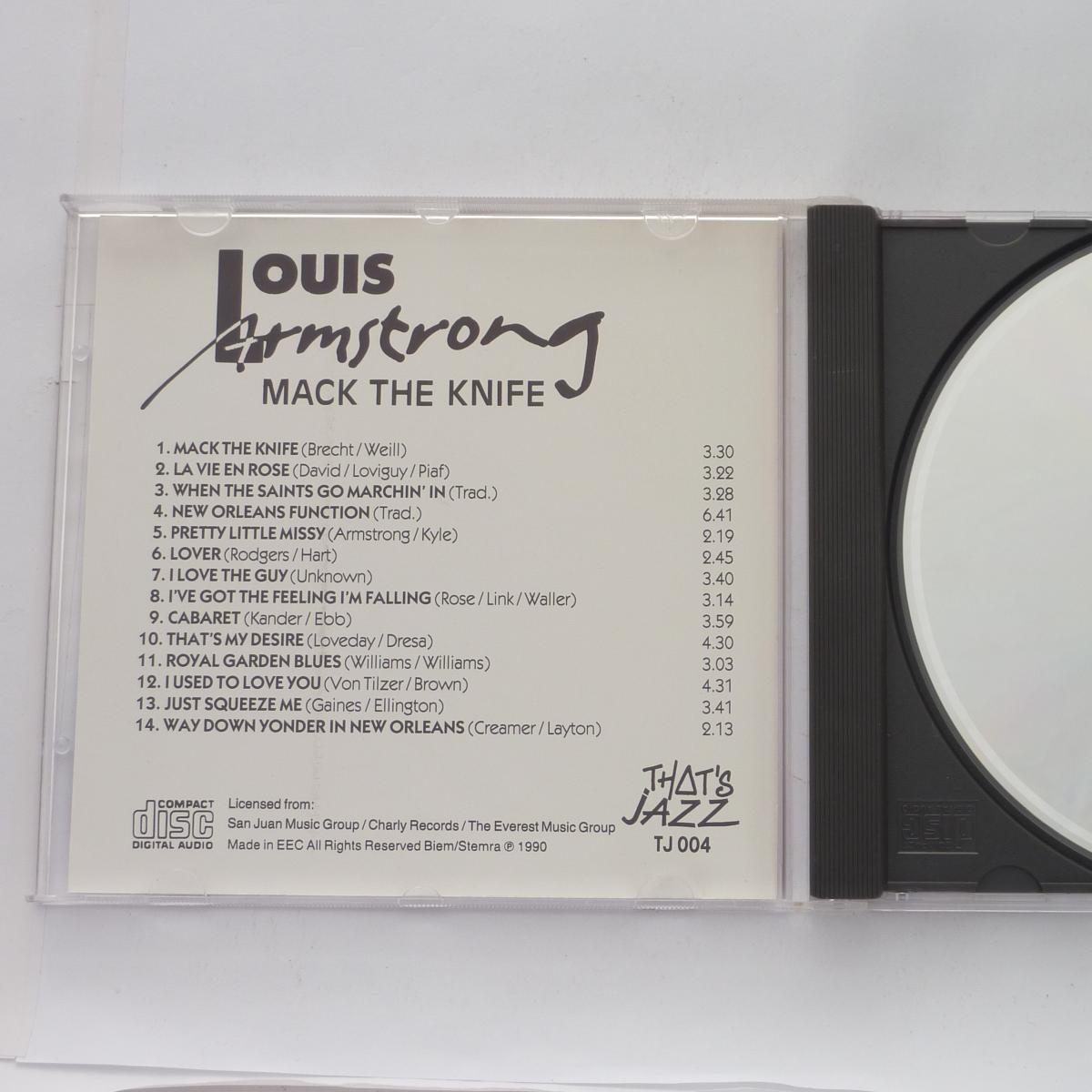 Louis Armstrong Mack The Knife CD Compilation