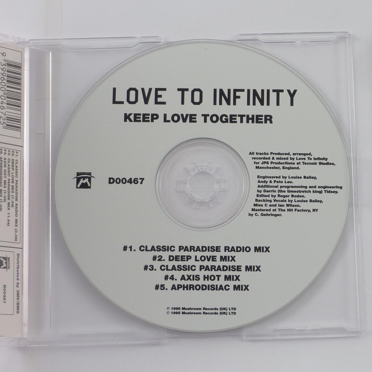 Love To Infinity Keep Love Together CD Single