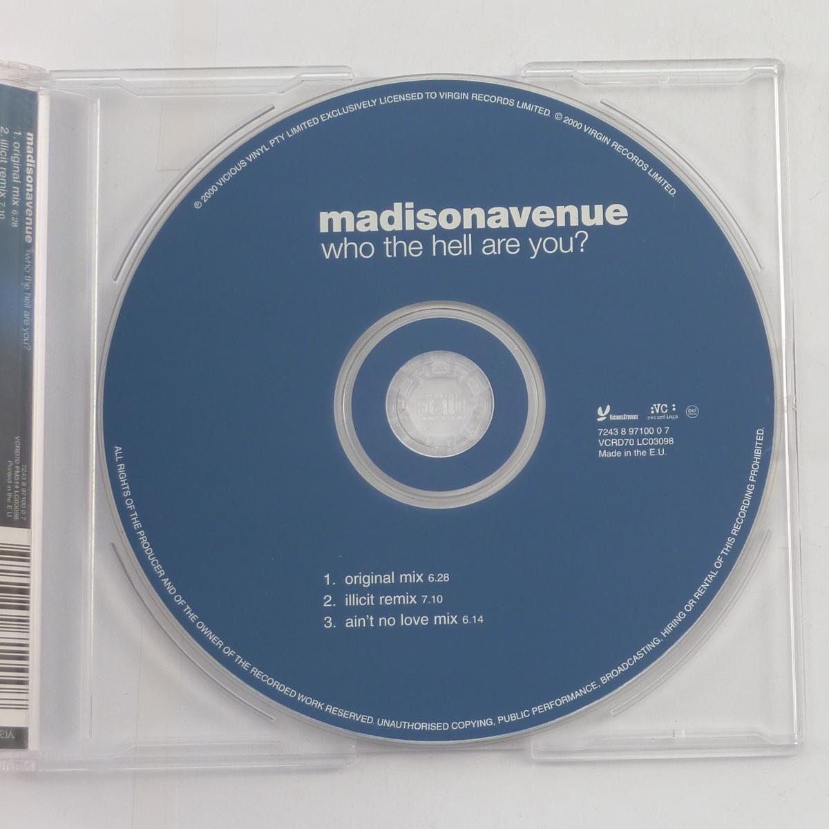 Madison Avenue Who The Hell Are You? CD Single Enhanced