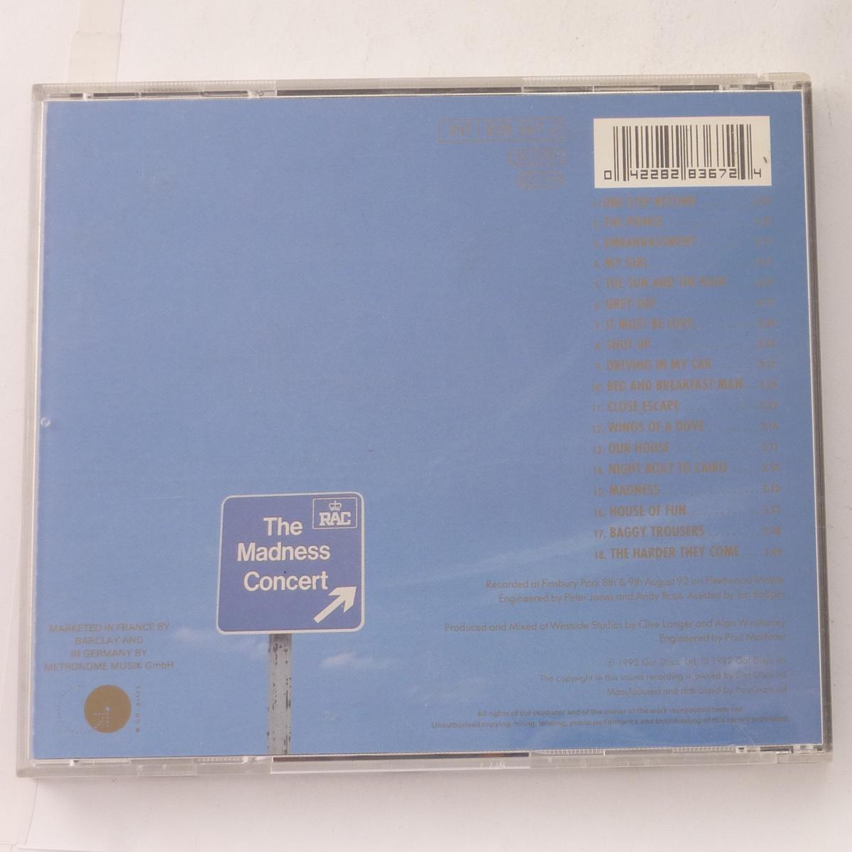 Madness Madstock! CD Album