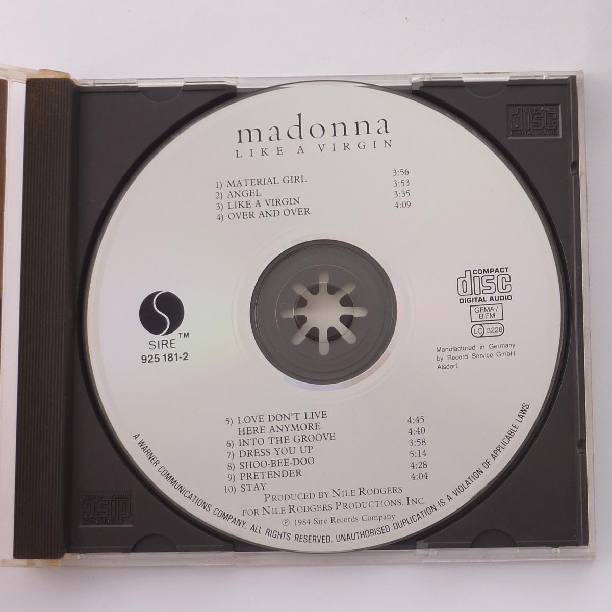 Madonna Like A Virgin CD Album Reissue