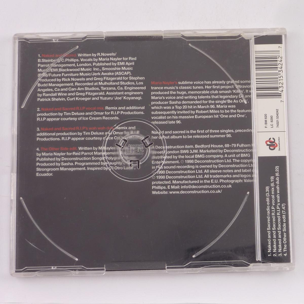 Maria Nayler Naked And Sacred CD Single