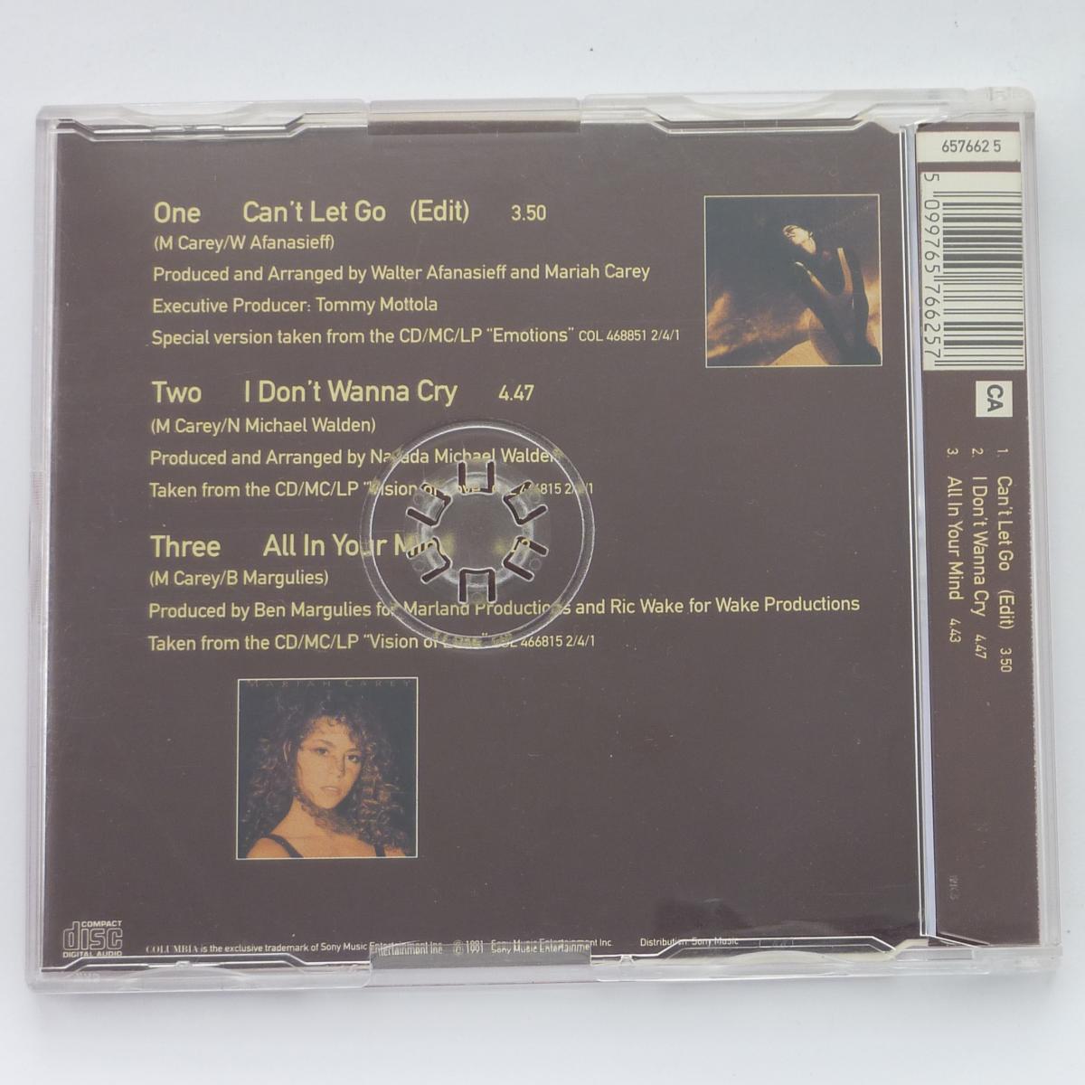 Mariah Carey Can't Let Go CD Single