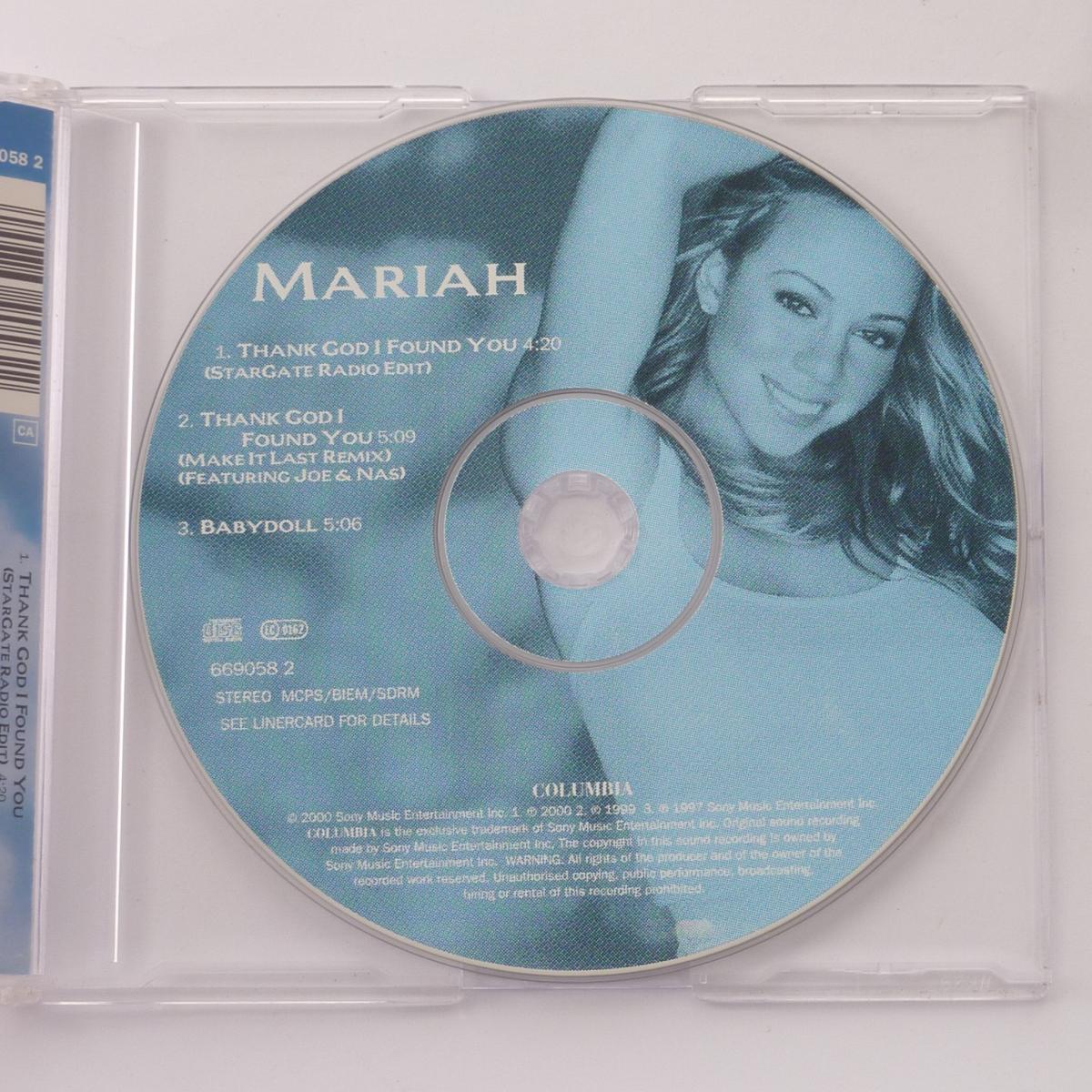 Mariah Thank God I Found You CD Single