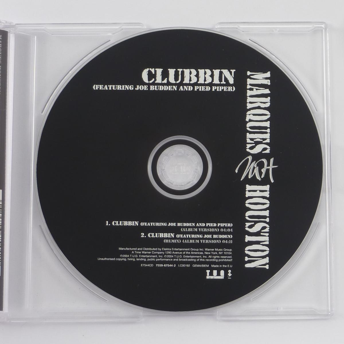 Marques Houston Featuring Joe Budden And Pied Piper Clubbin' CD Single
