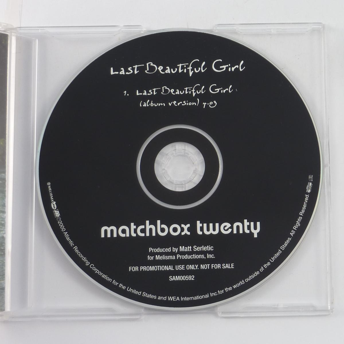 Matchbox Twenty Last Beautiful Girl CD Maxi-Single Promo