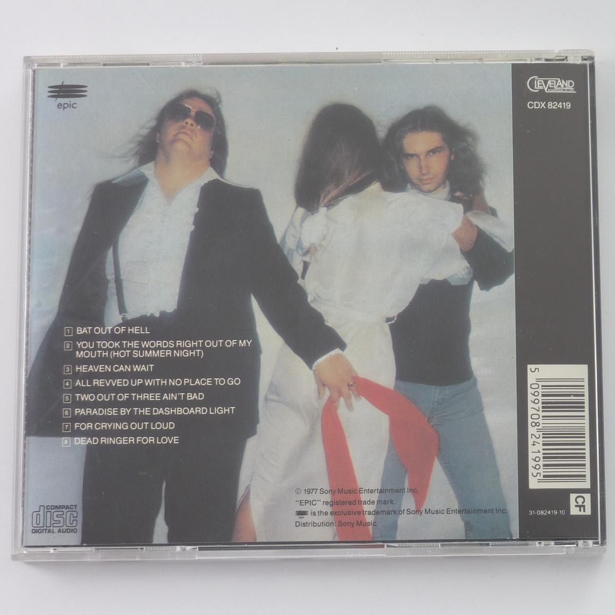 Meat Loaf Bat Out Of Hell: Re-Vamped CD Album Reissue