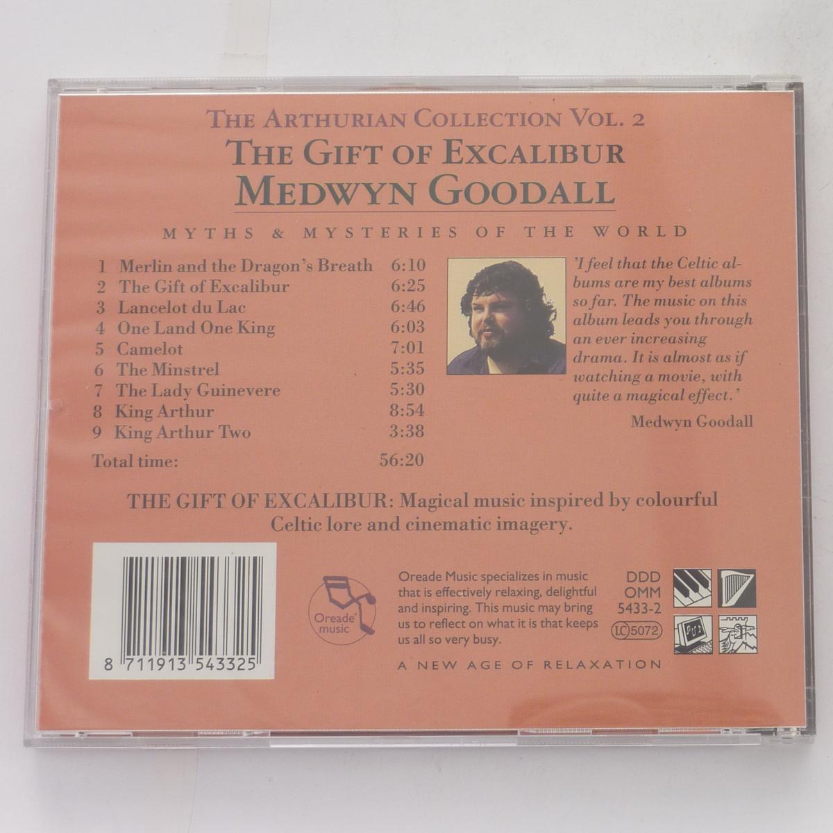 Medwyn Goodall The Gift of Excalibur CD Album Stereo