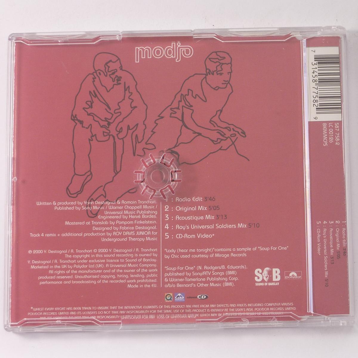 Modjo Lady (Hear Me Tonight) CD Single Enhanced