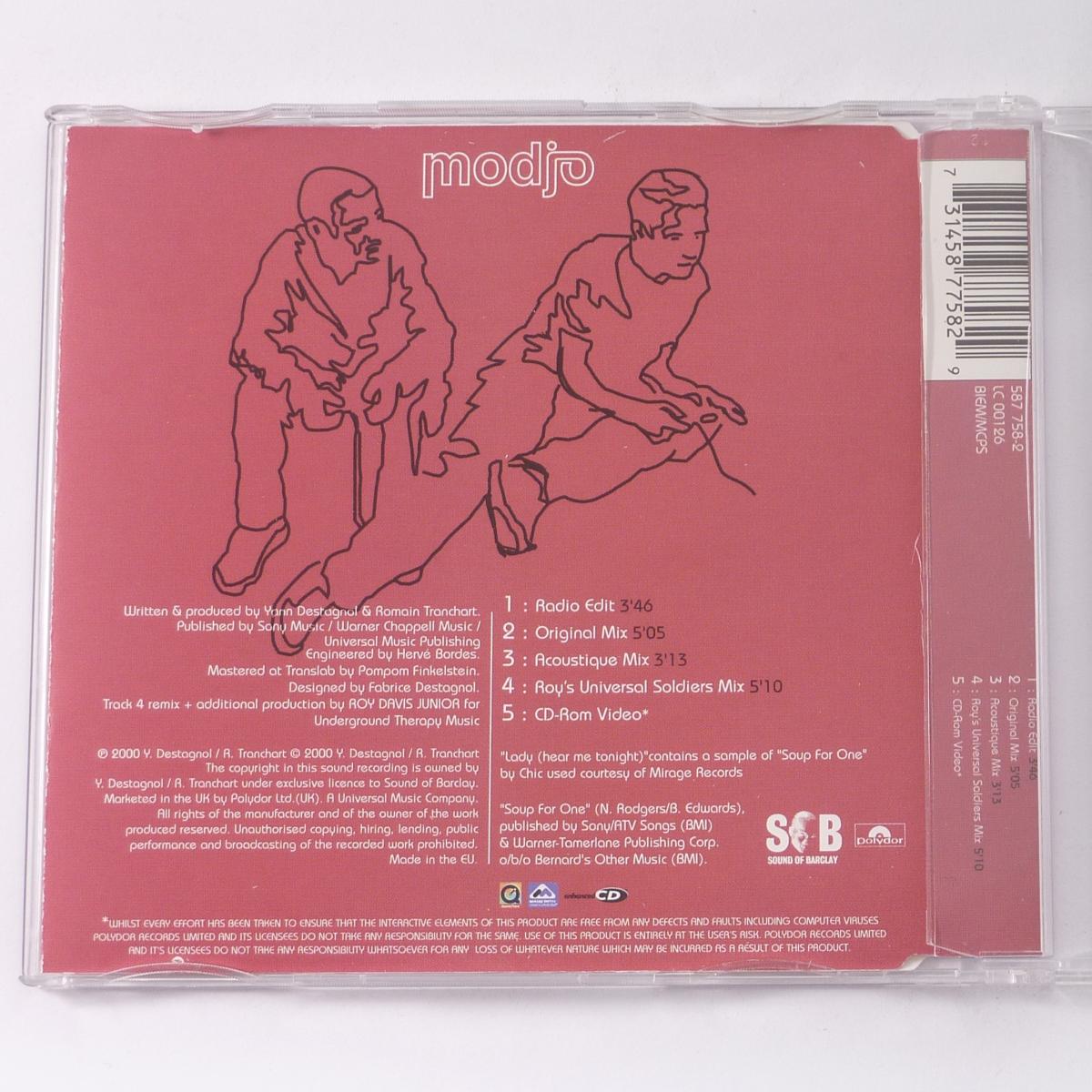 Modjo Lady (Hear Me Tonight) CD Single Enhanced