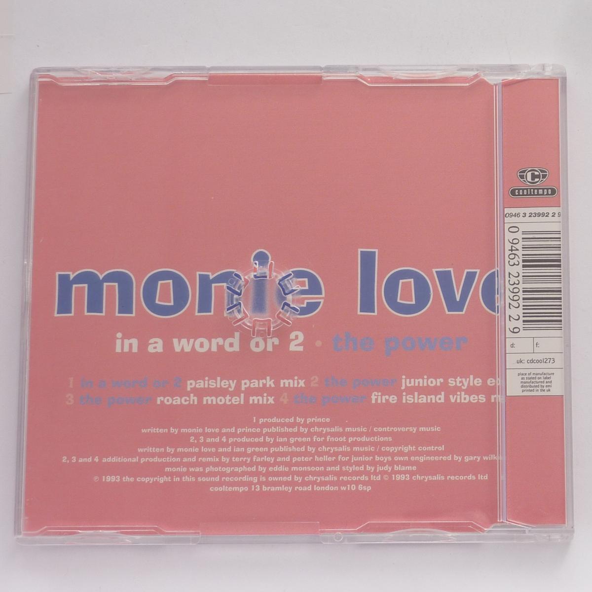 Monie Love In A Word Or 2 • The Power CD Single
