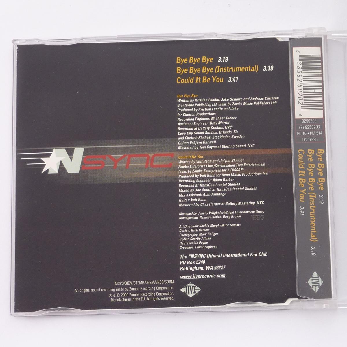 NSYNC Bye Bye Bye CD Single