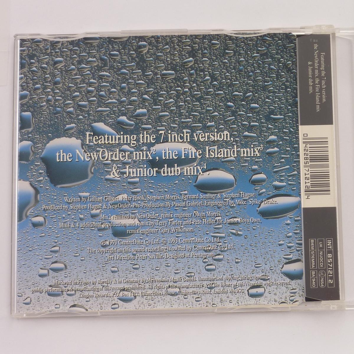 NewOrder Regret CD Single PDO UK