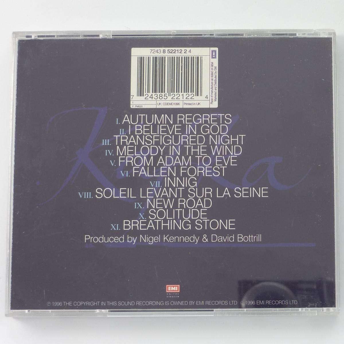 Nigel Kennedy Kafka CD Album