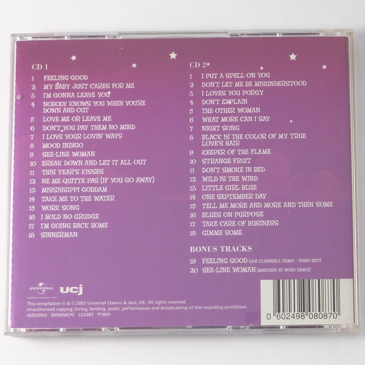 Nina Simone Gold 2 × CD Compilation