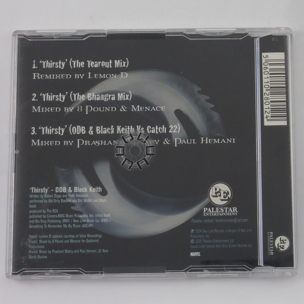 O.D.B. & Black Keith Blade Trinity Thirsty (The Remixes) CD Maxi-Single