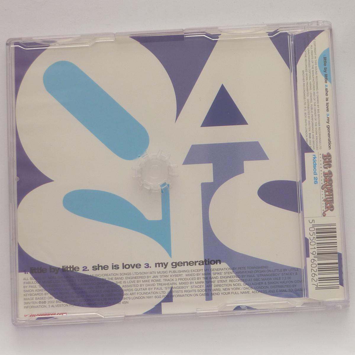 Oasis Little By Little / She Is Love CD Single