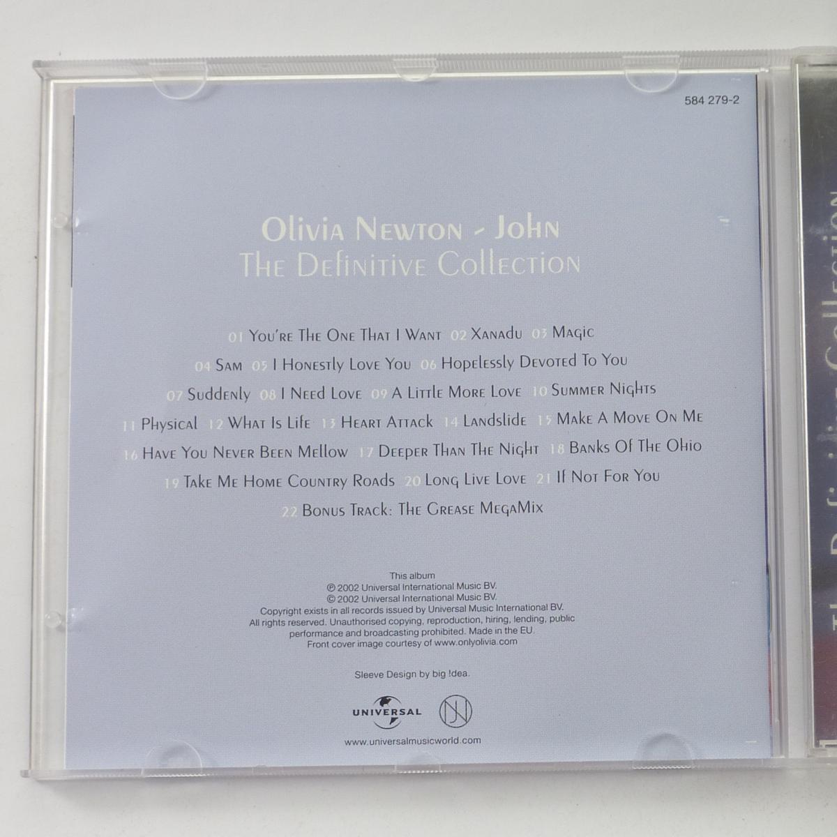 Olivia Newton-John The Definitive Collection CD Compilation