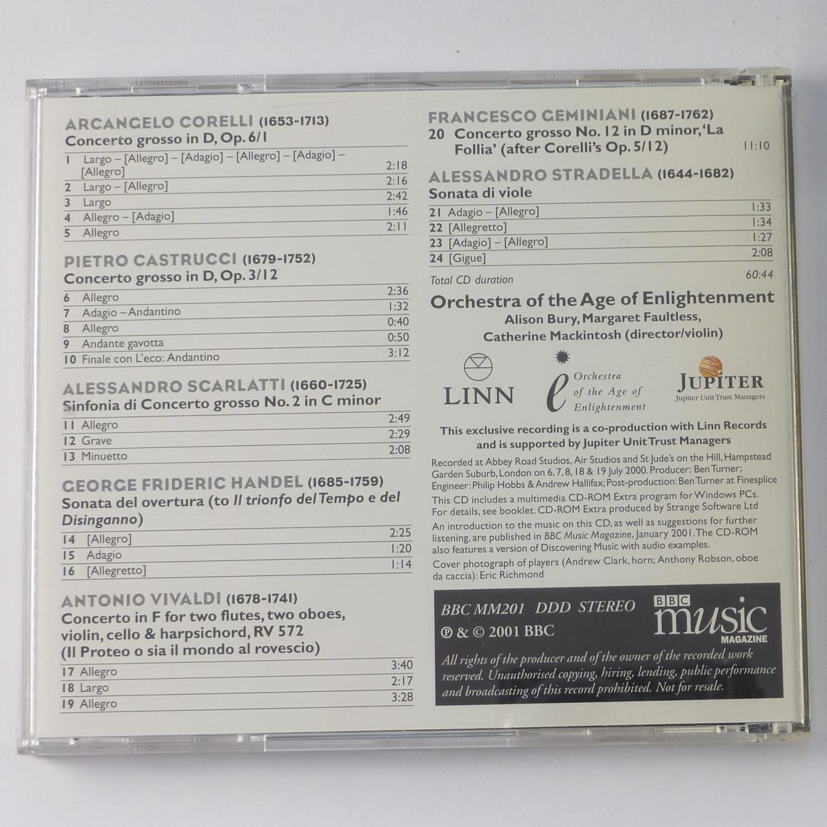 Orchestra Of The Age Of Enlightenment - Vivaldi, Corelli, Scarlatti, Geminiani, Handel, Castrucci Italian Baroque Concertos CD Enhanced Stereo