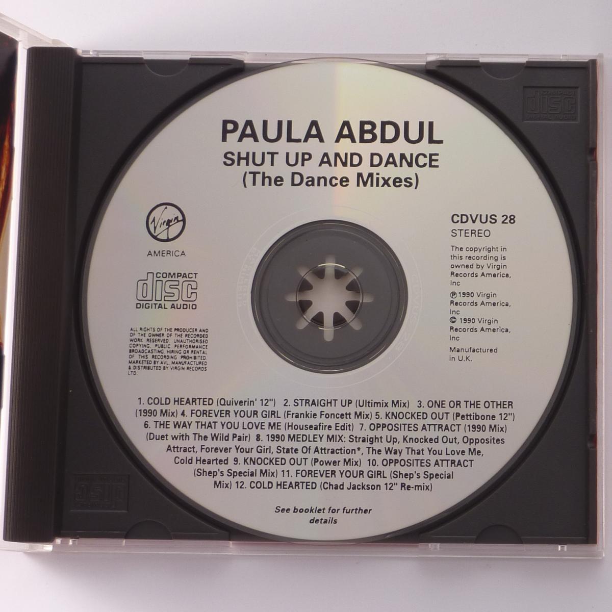 Paula Abdul Shut Up And Dance (The Dance Mixes) CD Compilation Stereo