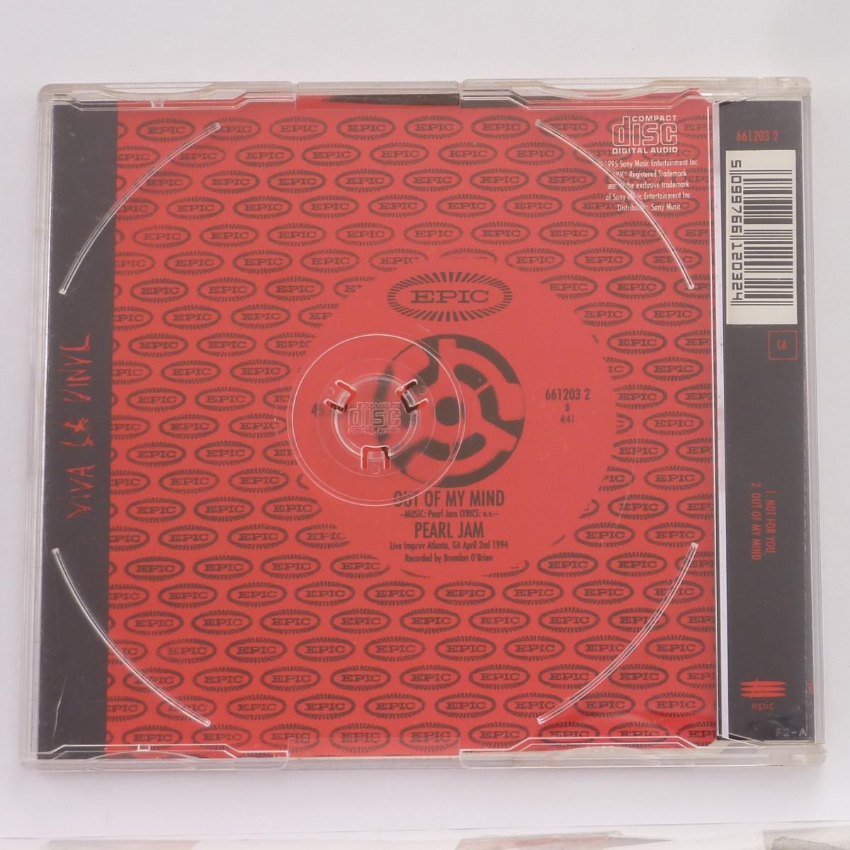 Pearl Jam Not For You CD Single