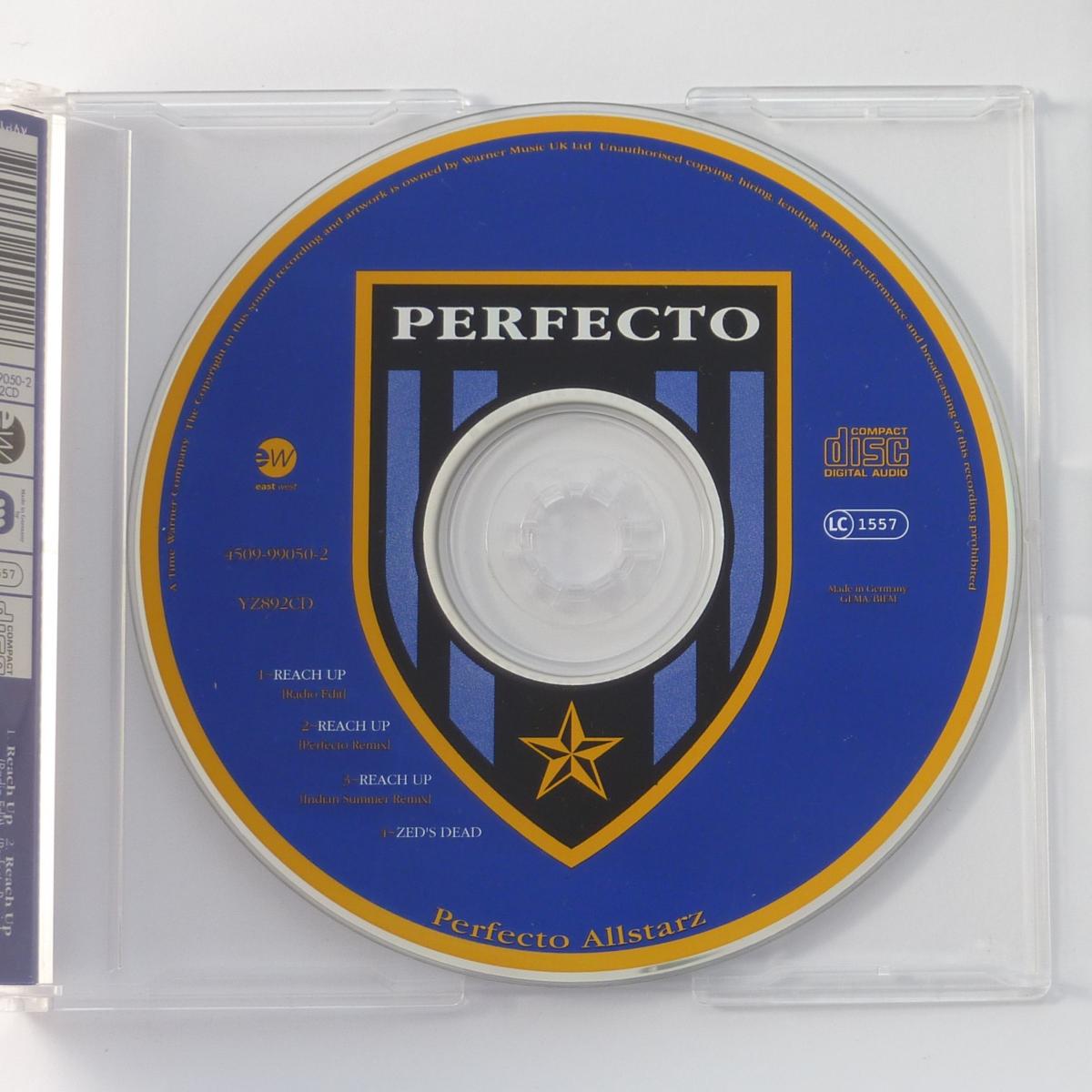 Perfecto Allstarz Reach Up (Pig Bag) CD Single Stereo