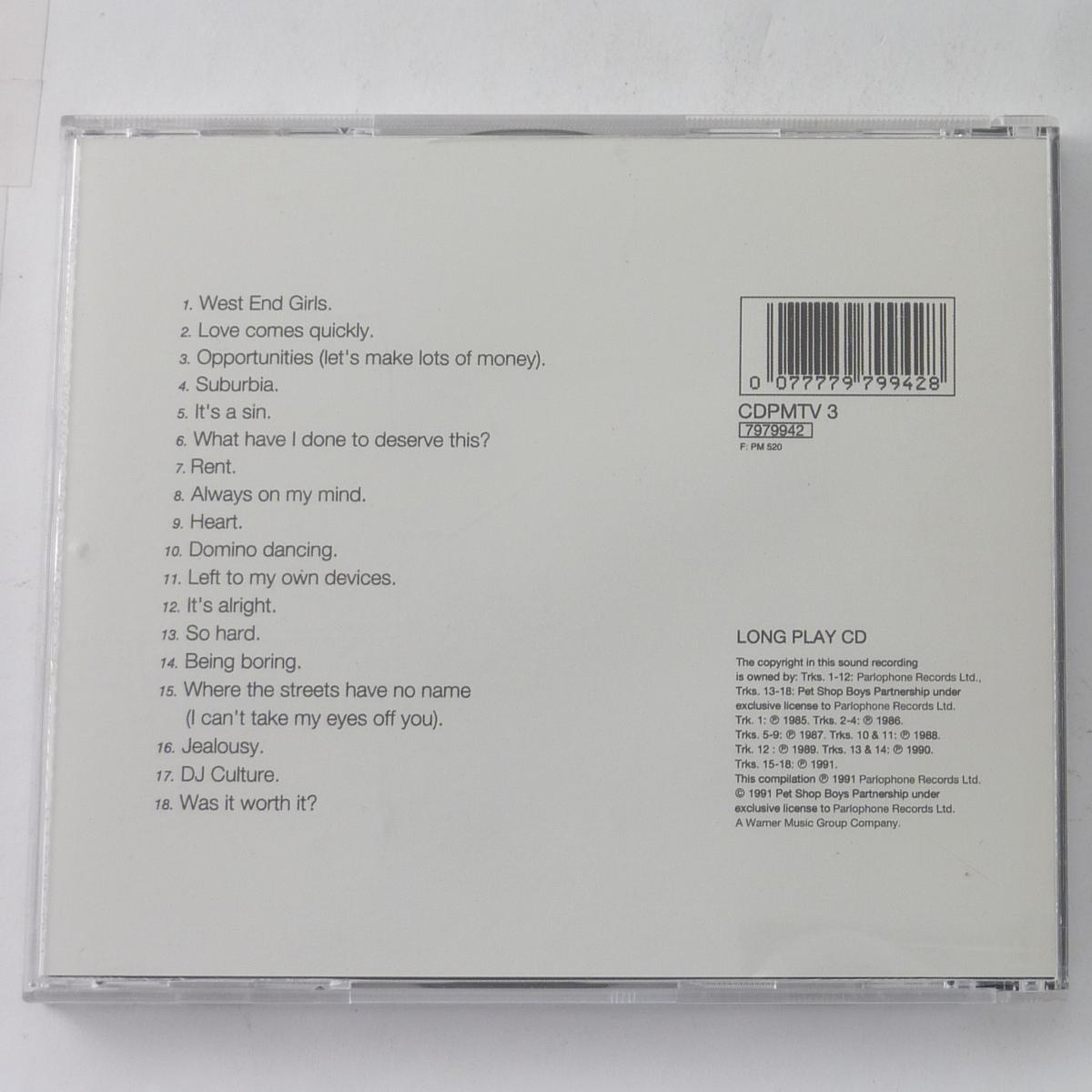 Pet Shop Boys Discography (The Complete Singles Collection) CD Compilation