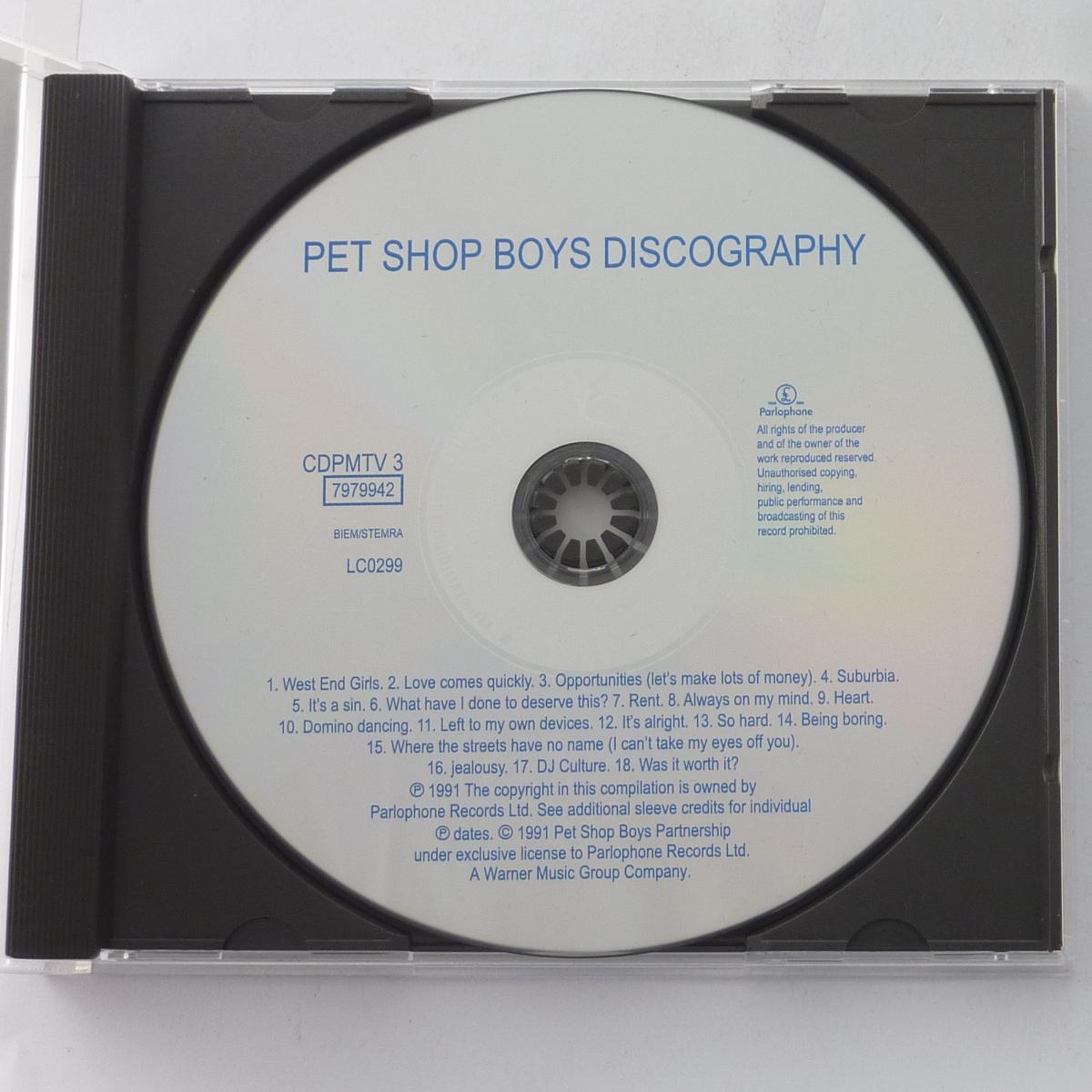 Pet Shop Boys Discography (The Complete Singles Collection) CD Compilation