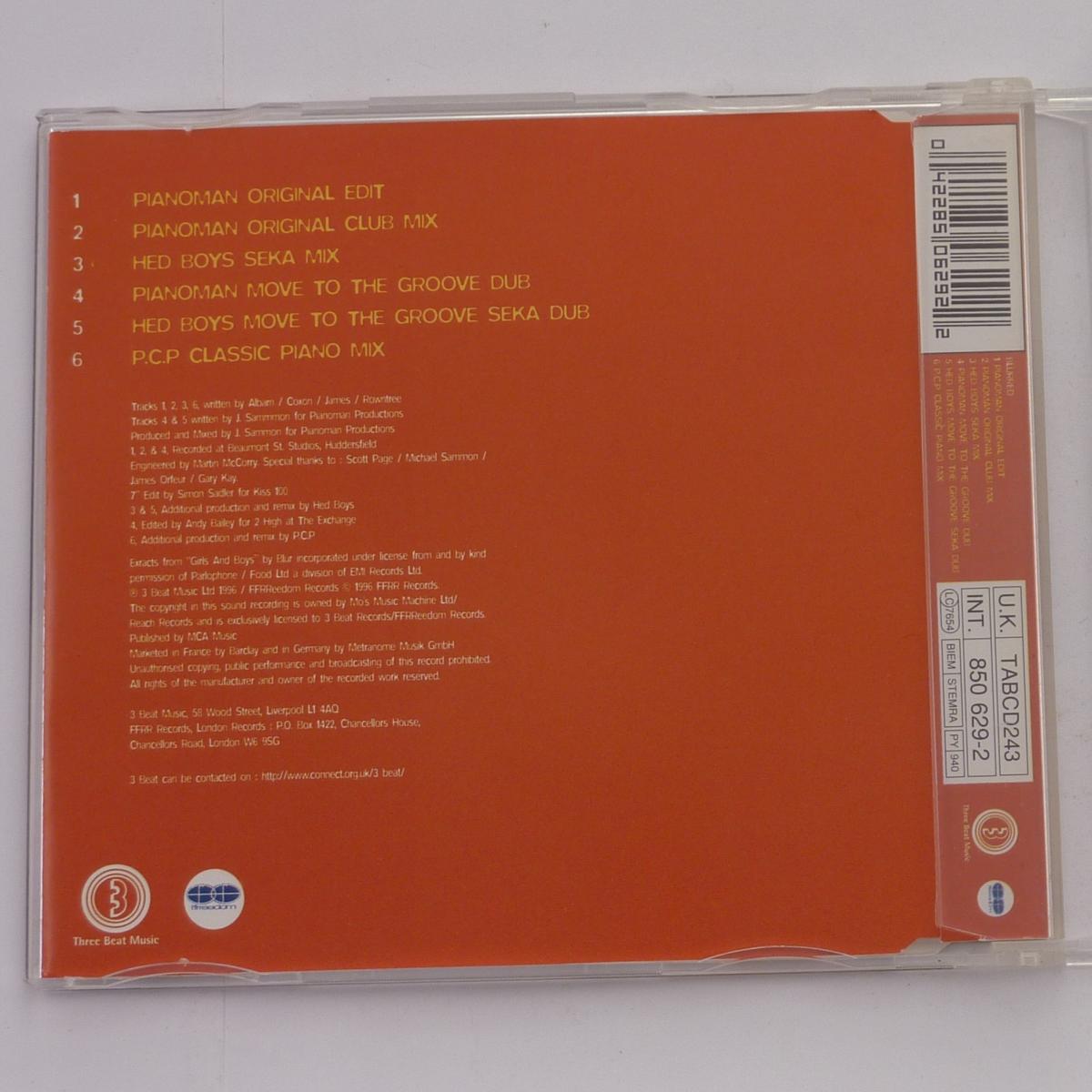 Pianoman Blurred CD Single
