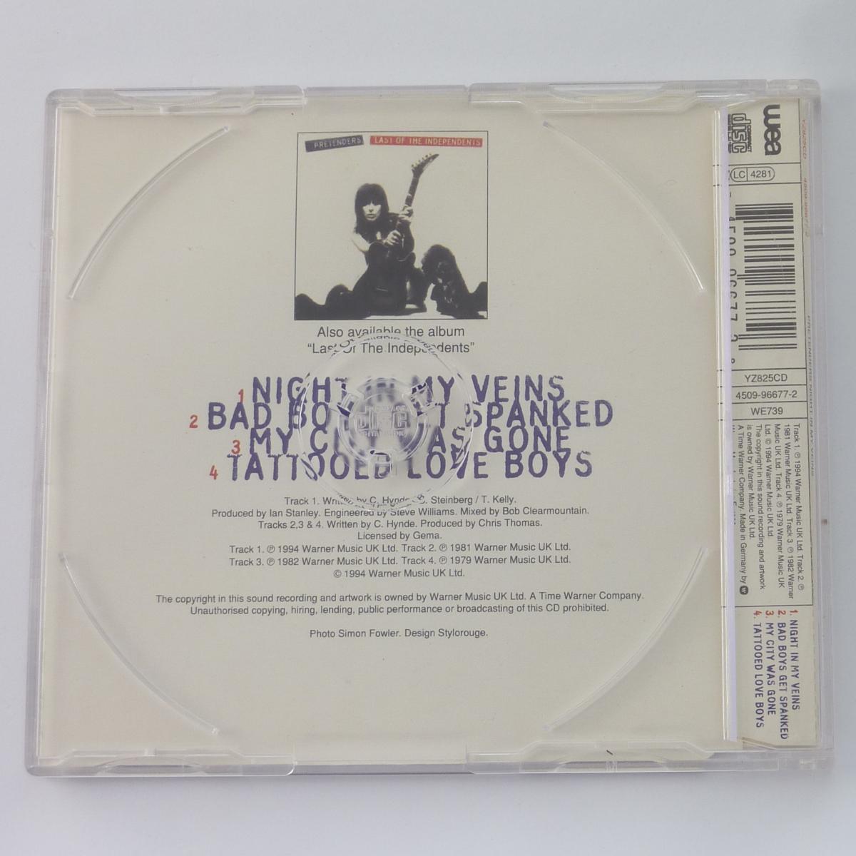 Pretenders Night In My Veins CD Single CD2