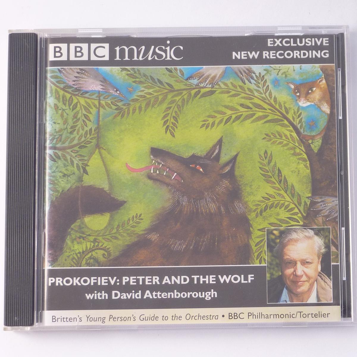 Prokofiev / Britten - David Attenborough, BBC Philharmonic / Tortelier Peter And The Wolf / Young Person's Guide To The Orchestra CD Enhanced