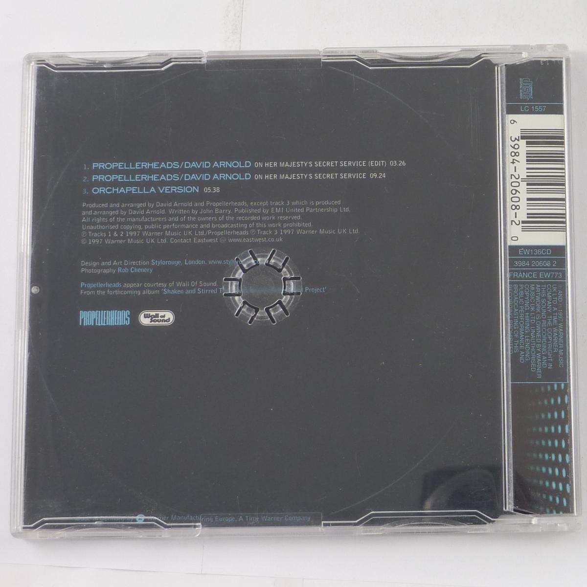 Propellerheads / David Arnold On Her Majesty's Secret Service CD Single