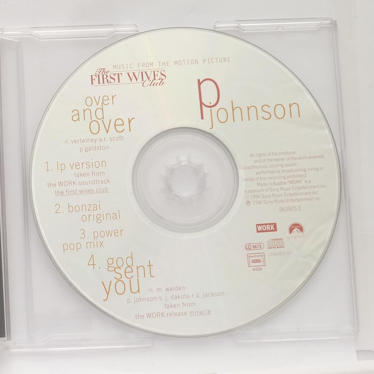 Puff Johnson Over And Over CD Maxi-Single