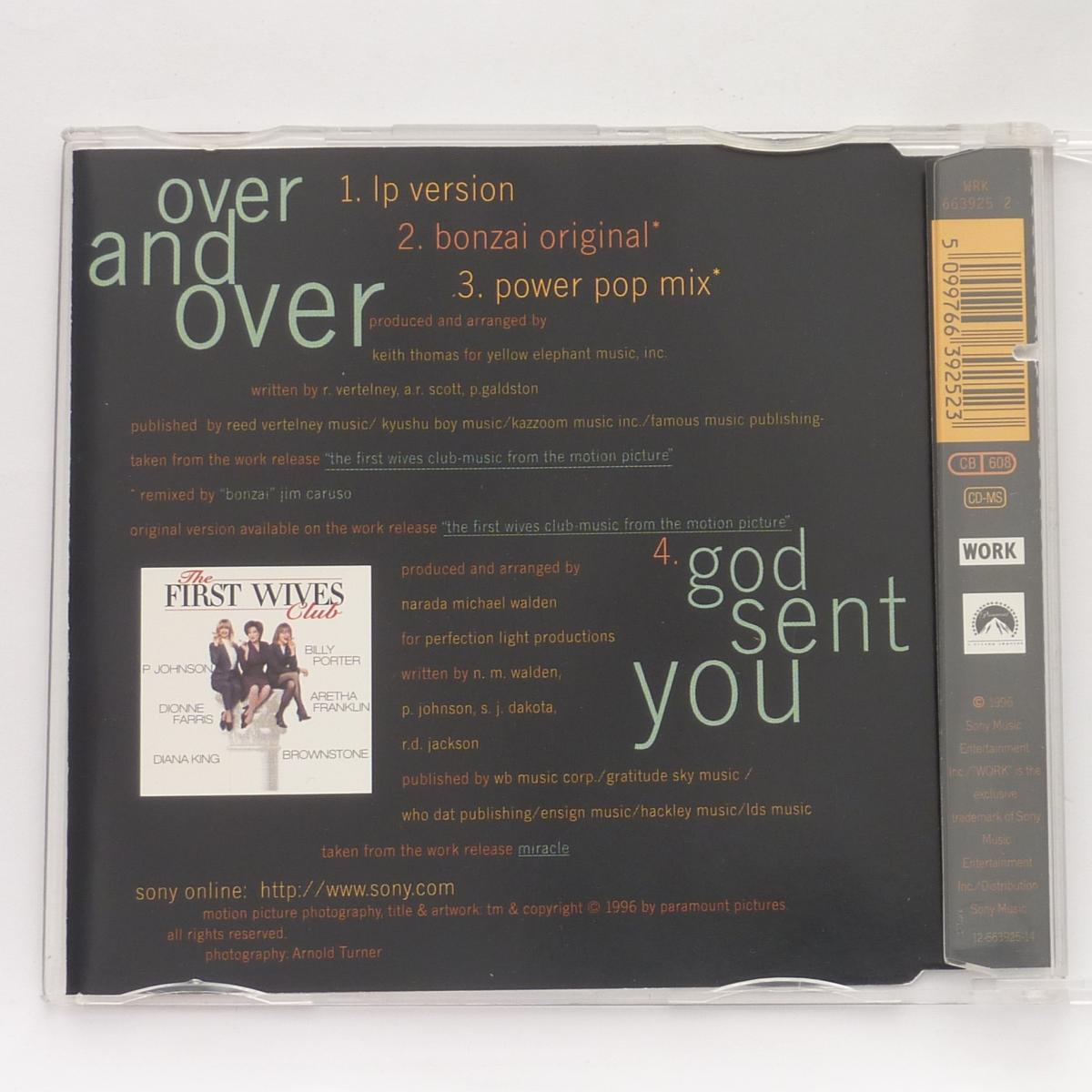 Puff Johnson Over And Over CD Maxi-Single