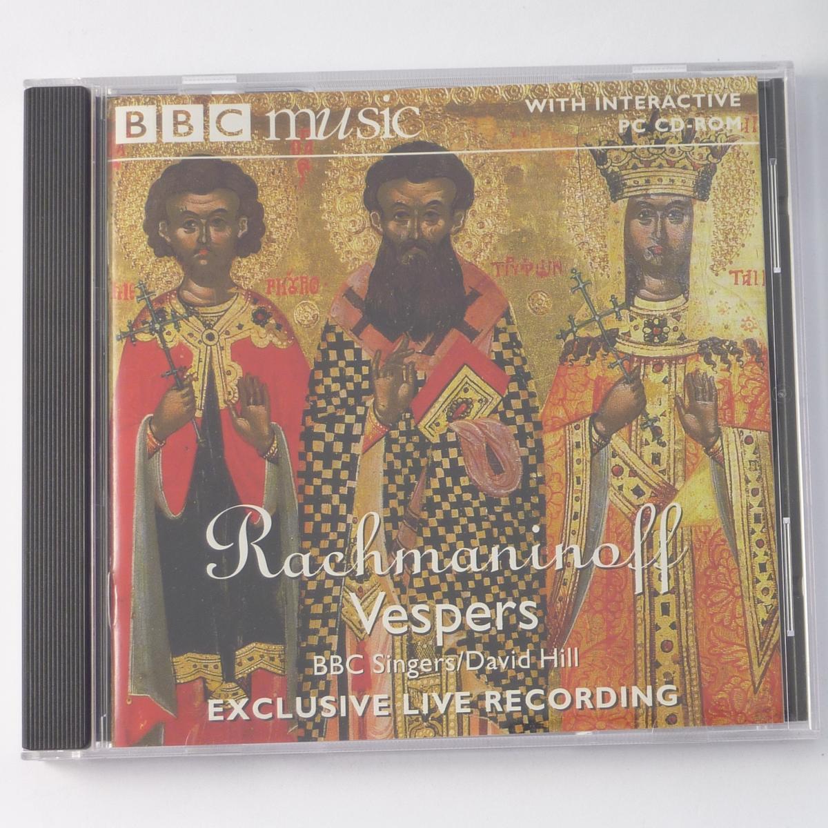 Rachmaninoff, BBC Singers, David Hill Vespers (All-Night Vigil) CD CD-ROM Album Enhanced Stereo