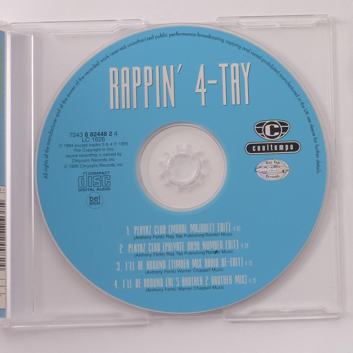 Rappin' 4-Tay Playaz Club CD Single
