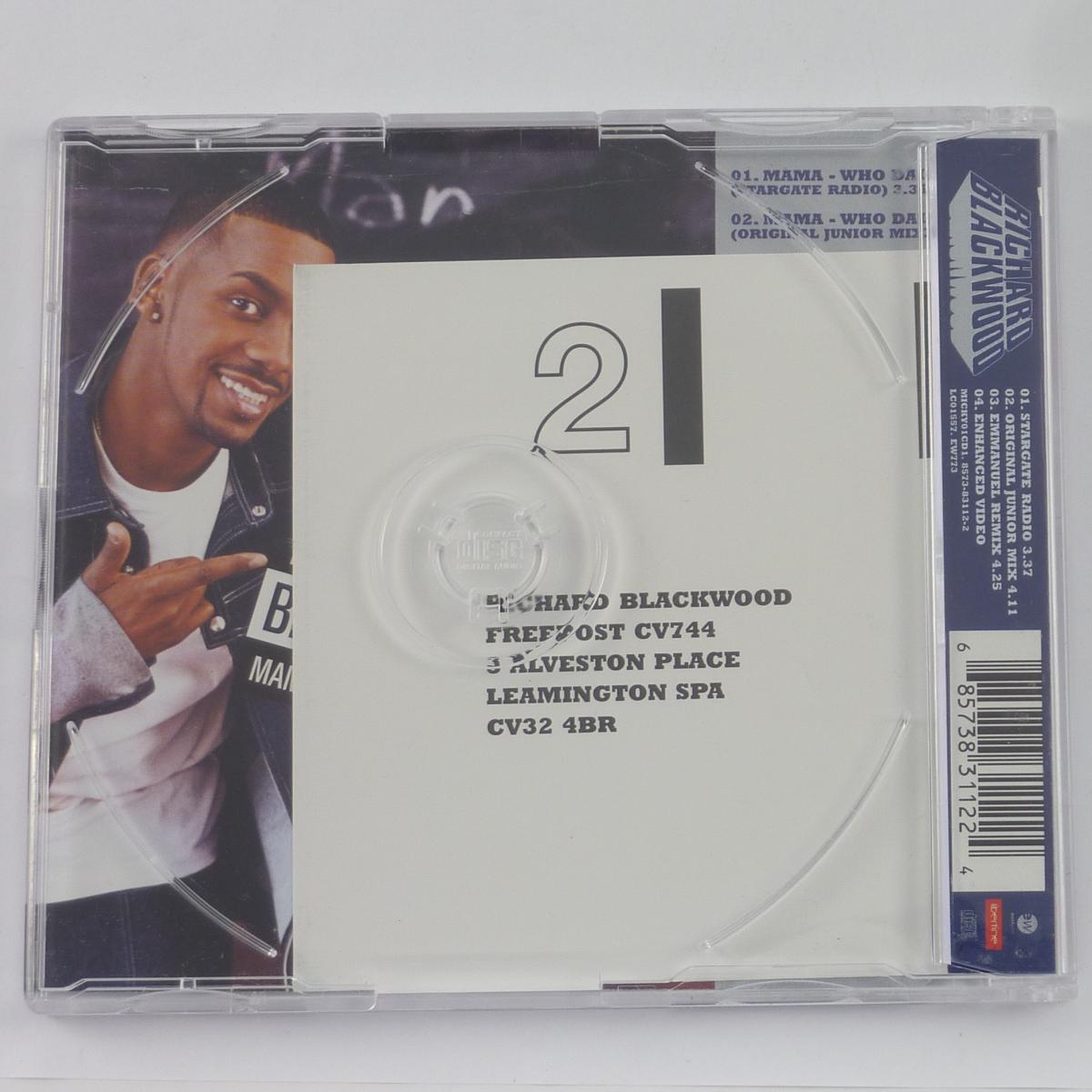 Richard Blackwood Mama - Who Da Man? CD Single Enhanced CD1