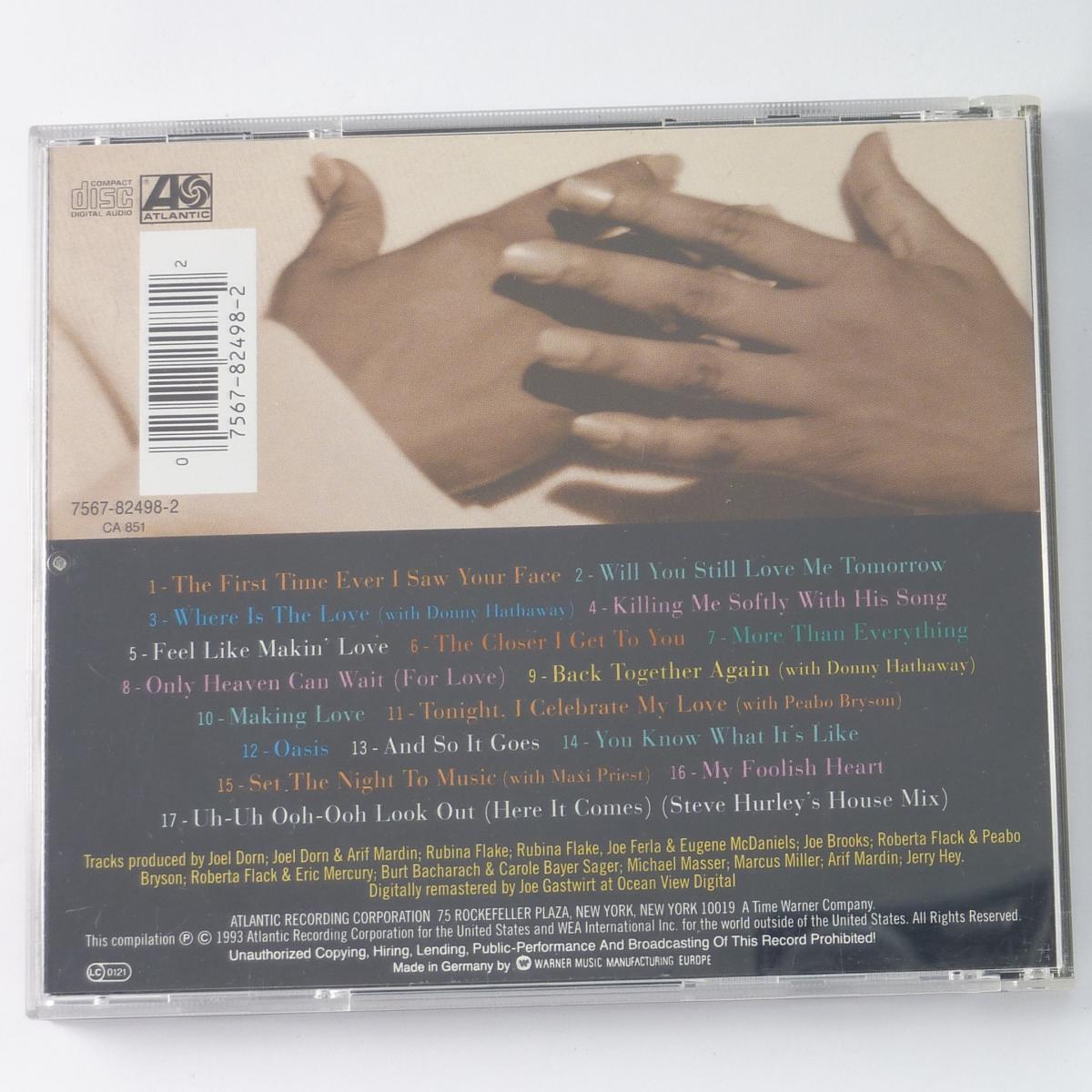 Roberta Flack Softly With These Songs - The Best Of Roberta Flack CD Compilation Reissue Remastered
