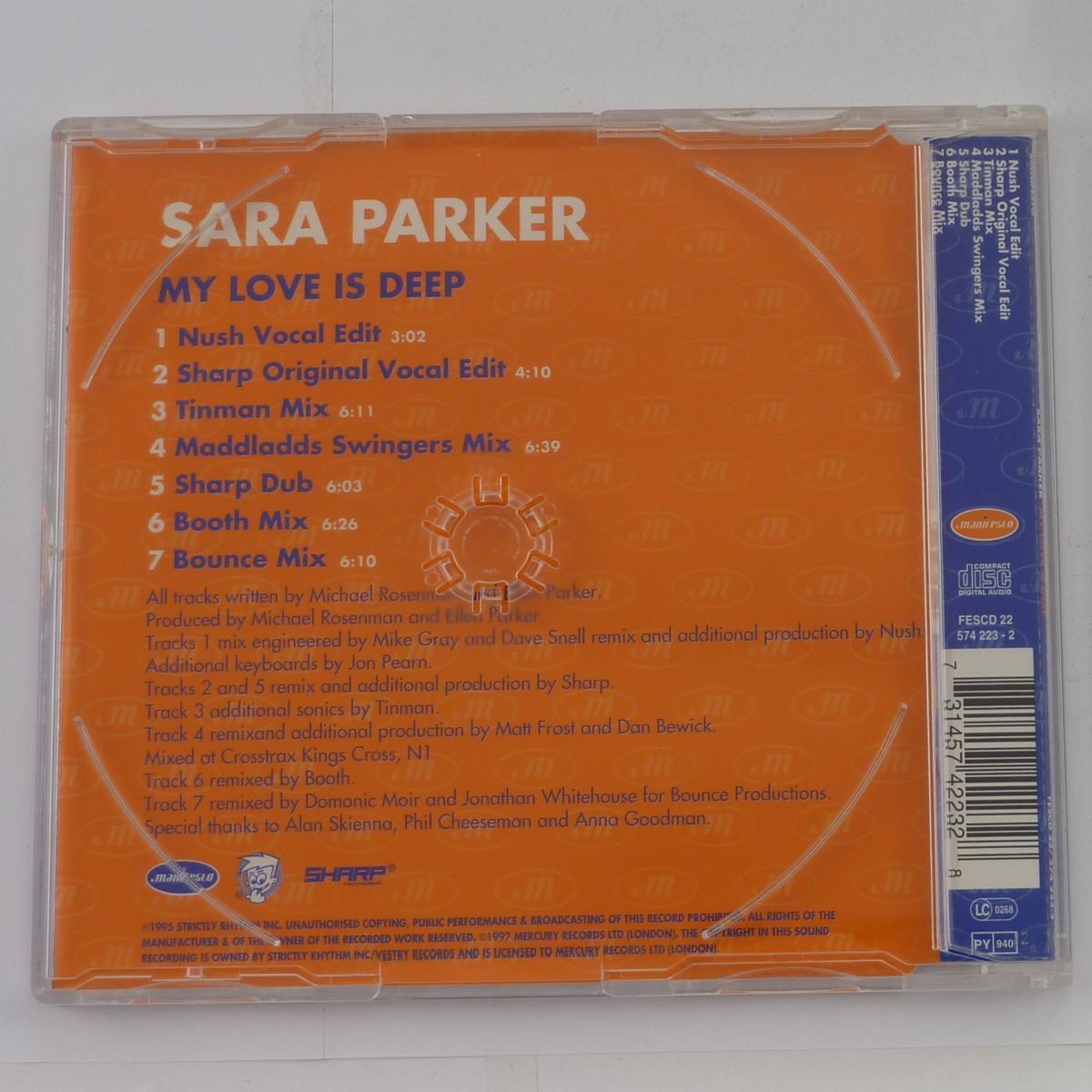 Sara Parker My Love Is Deep CD Single