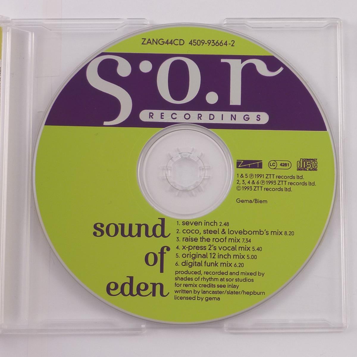 Shades Of Rhythm Sound Of Eden CD Single