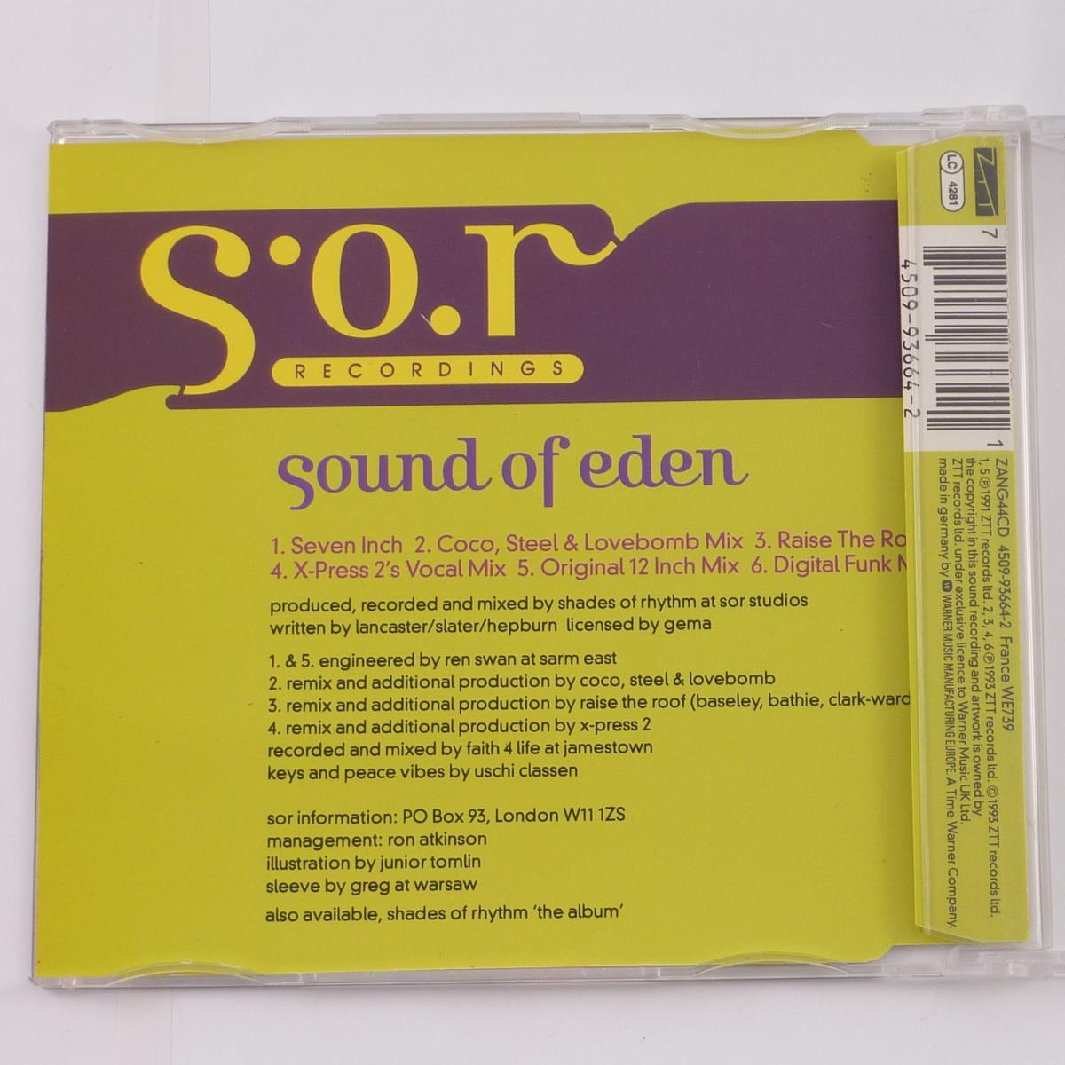 Shades Of Rhythm Sound Of Eden CD Single