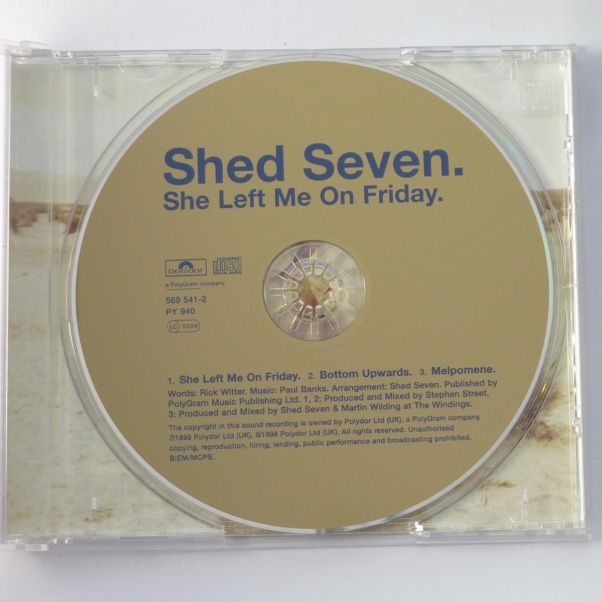 Shed Seven She Left Me On Friday CD Single CD1