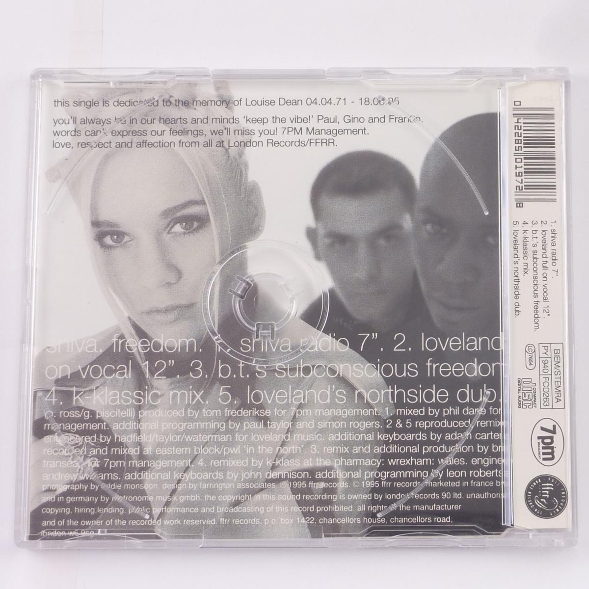 Shiva Freedom CD Single