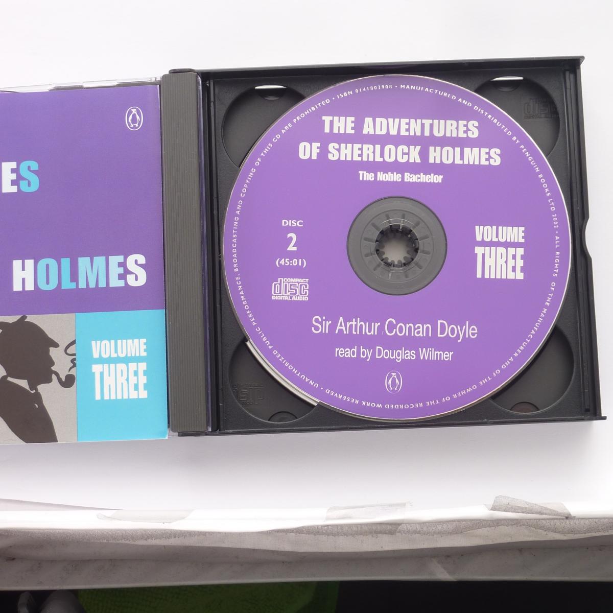 Sir Arthur Conan Doyle The Adventures Of Sherlock Holmes Volume Three 4 × CD Audiobook