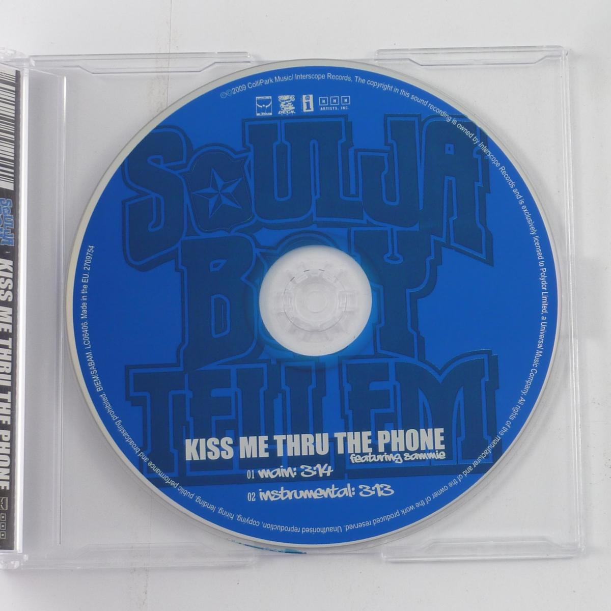 Soulja Boy Tellem Featuring Sammie Kiss Me Thru The Phone CD Single