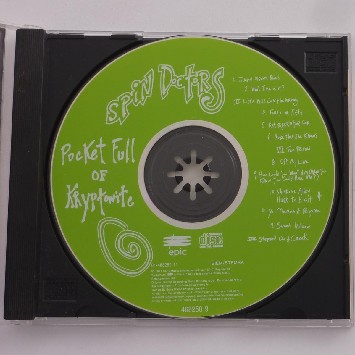 Spin Doctors Pocket Full Of Kryptonite CD Album Special Edition