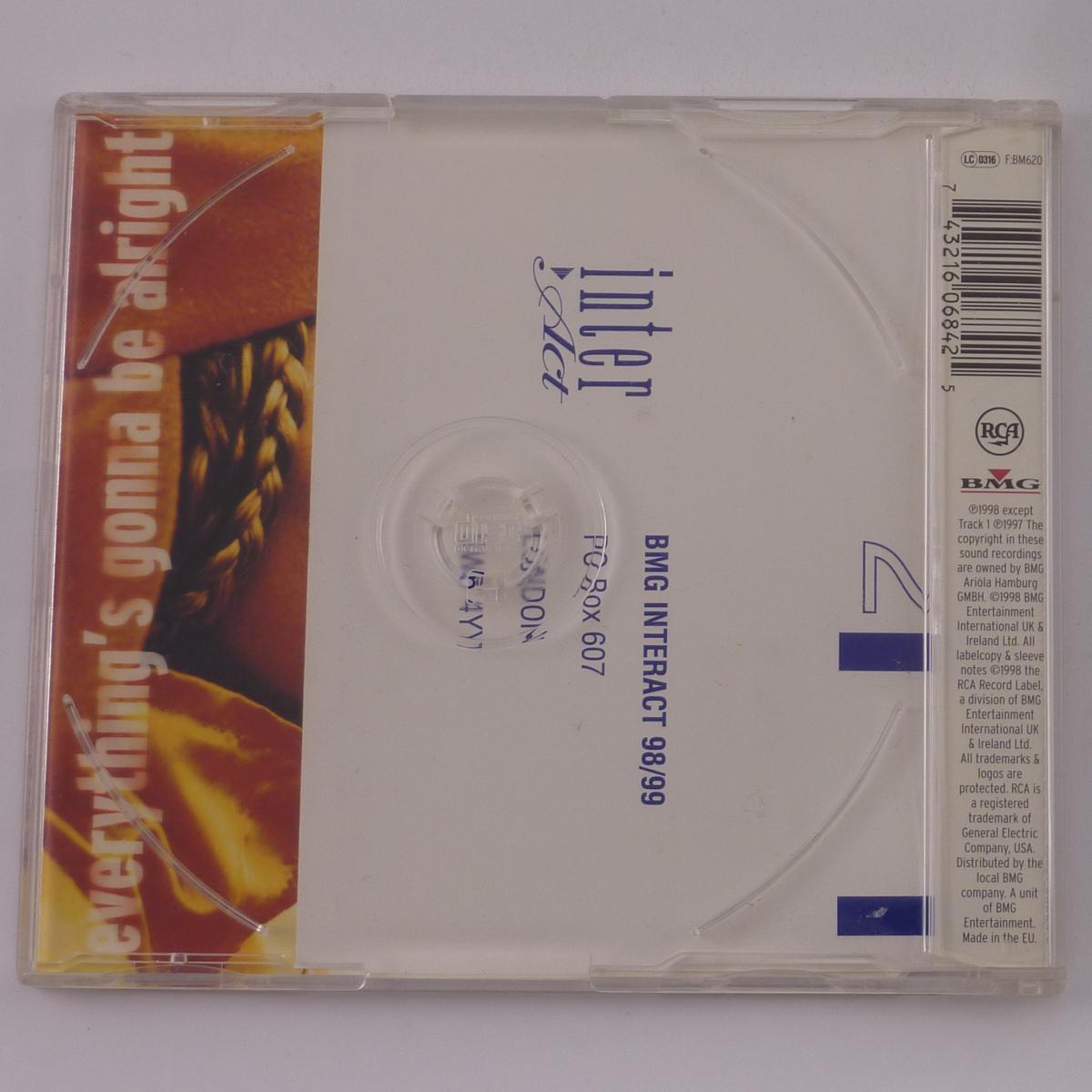 Sweetbox Everything's Gonna Be Alright CD Single