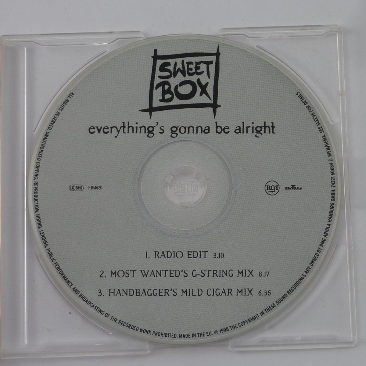 Sweetbox Everything's Gonna Be Alright CD Single